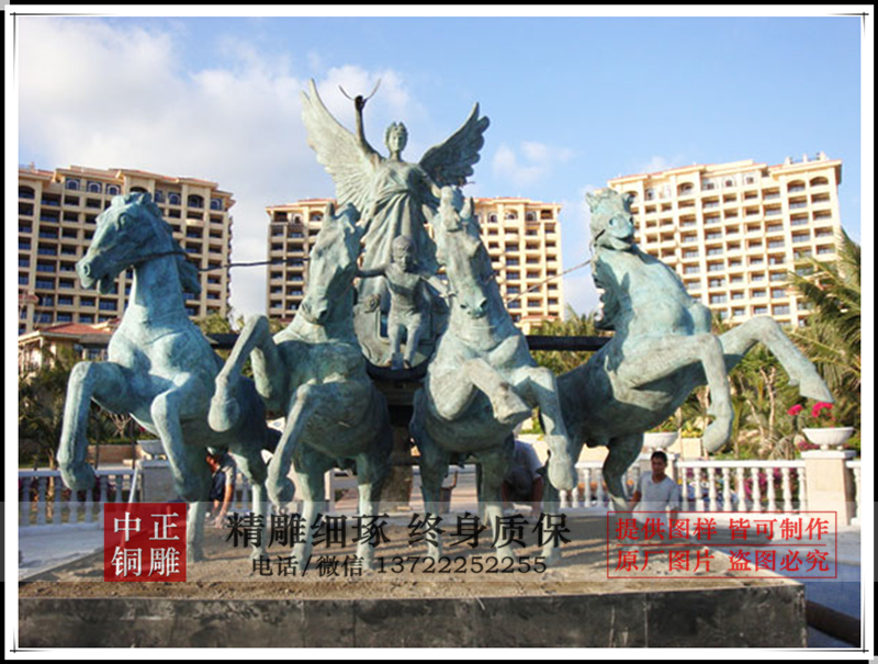 太陽神戰車銅雕|阿波羅戰車銅雕