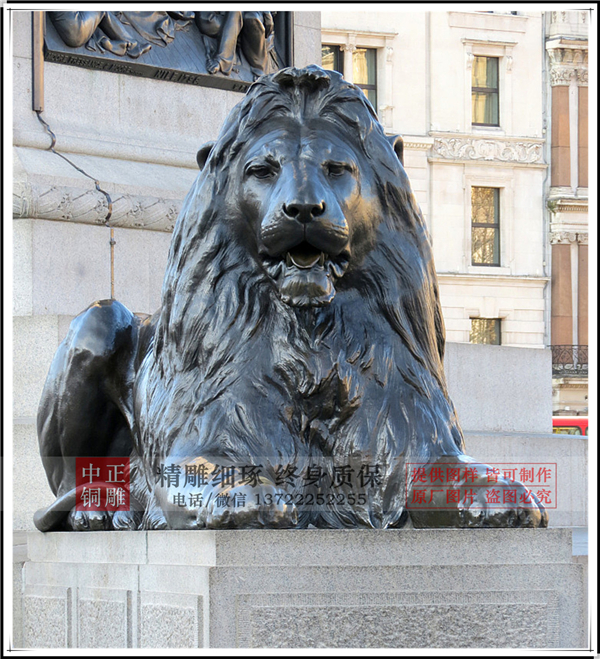 獅子銅像